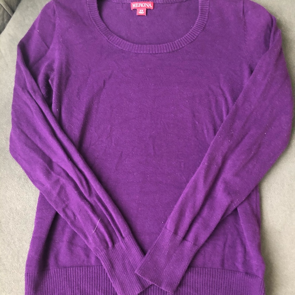 Merona Purple Sweater - Picture 2 of 3
